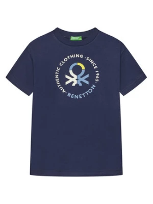 United Colors Of Benetton T-Shirt 3I1XC10N3 Granatowy Regular Fit