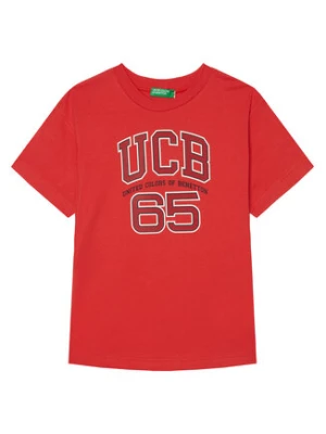 United Colors Of Benetton T-Shirt 3I1XC10OO Czerwony Regular Fit