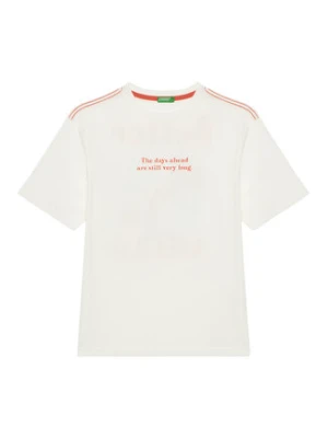 United Colors Of Benetton T-Shirt 3I1XC10P4 Écru Oversize