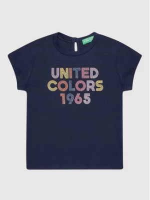 United Colors Of Benetton T-Shirt 3I1XC1527 Granatowy Regular Fit