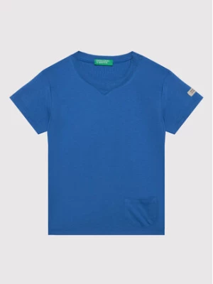 United Colors Of Benetton T-Shirt 3I1XG100M Niebieski Regular Fit