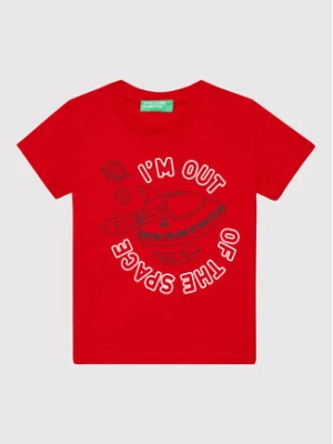 United Colors Of Benetton T-Shirt 3I1XG101C Czerwony Regular Fit