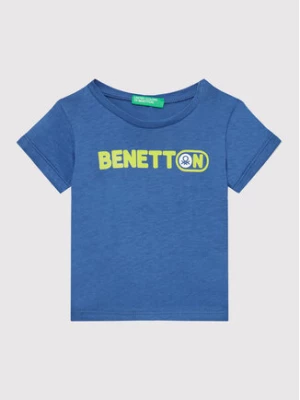 United Colors Of Benetton T-Shirt 3I1XG102N Niebieski Regular Fit
