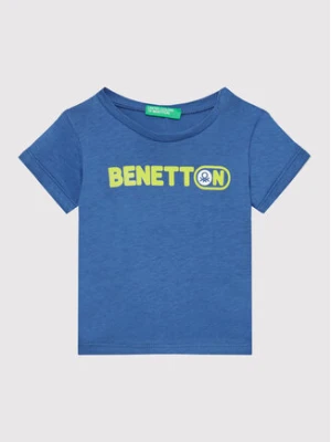 United Colors Of Benetton T-Shirt 3I1XG102N Niebieski Regular Fit