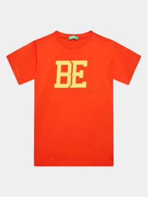 United Colors Of Benetton T-Shirt 3I1XG109J Czerwony Regular Fit