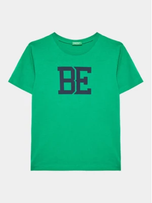 United Colors Of Benetton T-Shirt 3I1XG109J Zielony Regular Fit