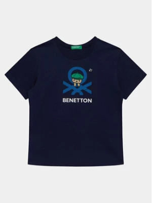 United Colors Of Benetton T-Shirt 3I1XG10CY Granatowy Regular Fit