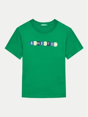 United Colors Of Benetton T-Shirt 3I1XG10EH Zielony Regular Fit
