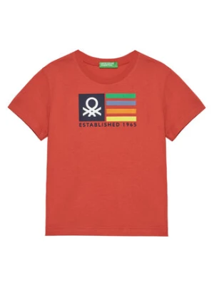United Colors Of Benetton T-Shirt 3I1XG10HT Czerwony Regular Fit