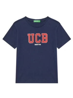 United Colors Of Benetton T-Shirt 3I1XG10HT Granatowy Regular Fit