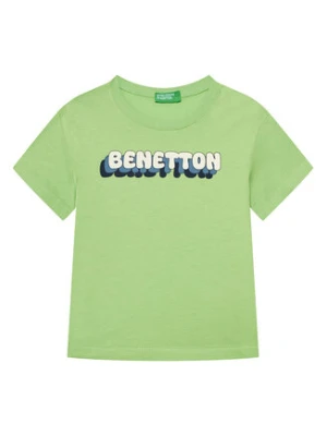 United Colors Of Benetton T-Shirt 3I1XG10HT Zielony Regular Fit