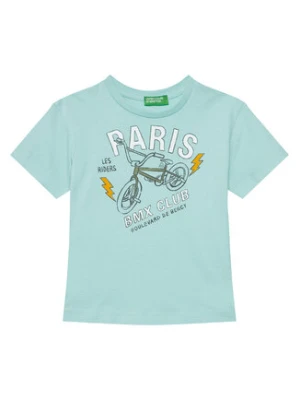 United Colors Of Benetton T-Shirt 3I1XG10IJ Zielony Regular Fit