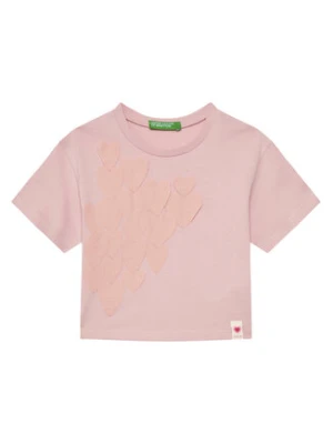 United Colors Of Benetton T-Shirt 3I1XG10IK Różowy Oversize