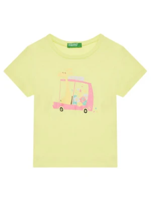 United Colors Of Benetton T-Shirt 3I1XG10JJ Żółty Regular Fit