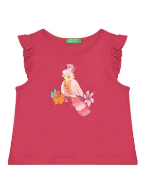 United Colors Of Benetton T-Shirt 3I1XG10JK Różowy Regular Fit
