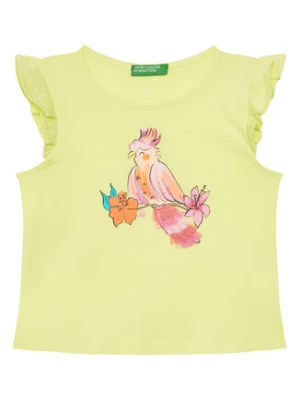 United Colors Of Benetton T-Shirt 3I1XG10JK Żółty Regular Fit