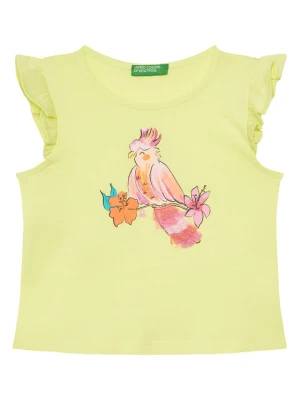 United Colors Of Benetton T-Shirt 3I1XG10JK Żółty Regular Fit