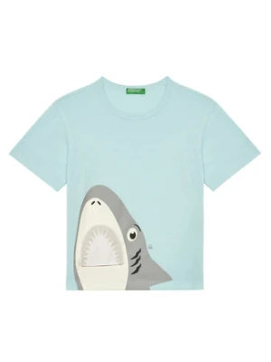 United Colors Of Benetton T-Shirt 3I1XG10JL Niebieski Regular Fit