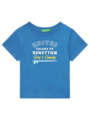 United Colors Of Benetton T-Shirt 3I1XG10JO Niebieski Regular Fit
