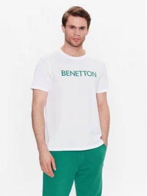 United Colors Of Benetton T-Shirt 3I1XU100A Biały Regular Fit