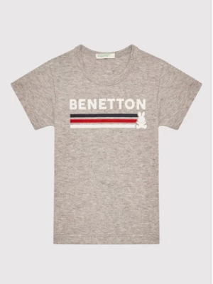 United Colors Of Benetton T-Shirt 3I9WMM28H Szary Regular Fit