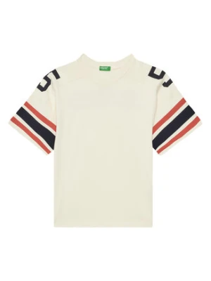 United Colors Of Benetton T-Shirt 3MI5C10OA Beżowy Relaxed Fit