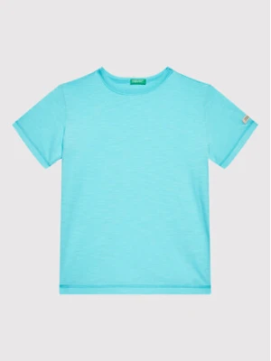 United Colors Of Benetton T-Shirt 3MM5C103W Niebieski Regular Fit