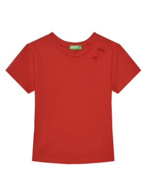 United Colors Of Benetton T-Shirt 3P4ZC10O0 Czerwony Slim Fit