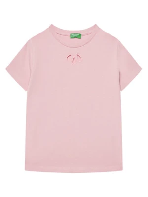 United Colors Of Benetton T-Shirt 3P4ZC10O0 Różowy Slim Fit