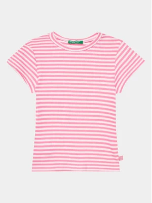 United Colors Of Benetton T-Shirt 3W5BG10D4 Różowy Slim Fit