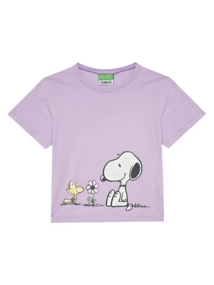 United Colors Of Benetton T-Shirt 3X1SG10I9 Fioletowy Regular Fit