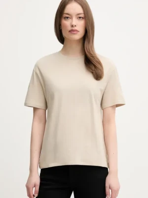 United Colors of Benetton t-shirt bawełniany damski kolor beżowy 3096D102O