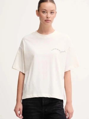 United Colors of Benetton t-shirt bawełniany damski kolor beżowy 35P5D10AR