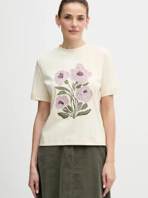 United Colors of Benetton t-shirt bawełniany damski kolor beżowy 3DCJD10B5