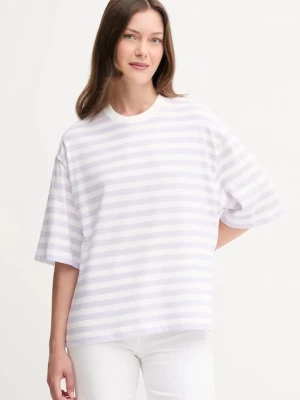 United Colors of Benetton t-shirt bawełniany damski kolor fioletowy 34N1D10AO