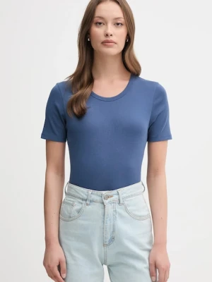 United Colors of Benetton t-shirt bawełniany damski kolor niebieski 3GA2E16A0