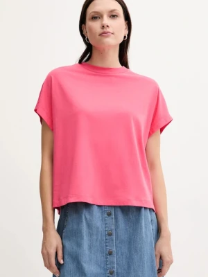 United Colors of Benetton t-shirt bawełniany damski kolor różowy 3096D1071