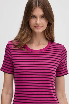 United Colors of Benetton t-shirt bawełniany damski kolor różowy 30YSE16A0