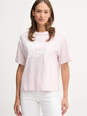 United Colors of Benetton t-shirt bawełniany damski kolor różowy 3MI5D10AY
