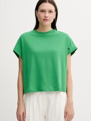 United Colors of Benetton t-shirt bawełniany damski kolor zielony 3096D1071