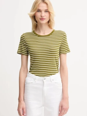 United Colors of Benetton t-shirt bawełniany damski kolor zielony 30YSE16A0