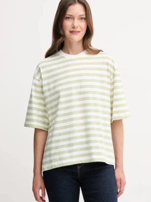 United Colors of Benetton t-shirt bawełniany damski kolor zielony 34N1D10AO