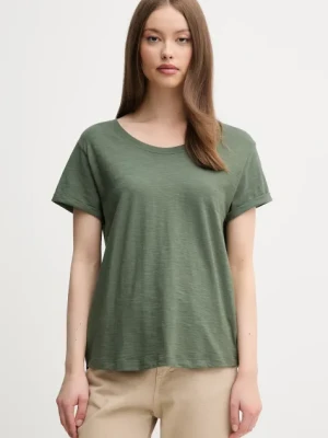 United Colors of Benetton t-shirt bawełniany damski kolor zielony 3BVXD109F