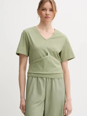 United Colors of Benetton t-shirt bawełniany damski kolor zielony 3J5CD401R