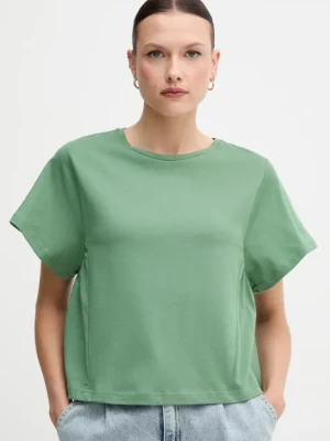 United Colors of Benetton t-shirt bawełniany damski kolor zielony 3U53D109U