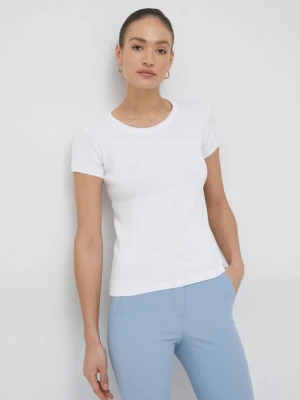 United Colors of Benetton t-shirt bawełniany kolor biały