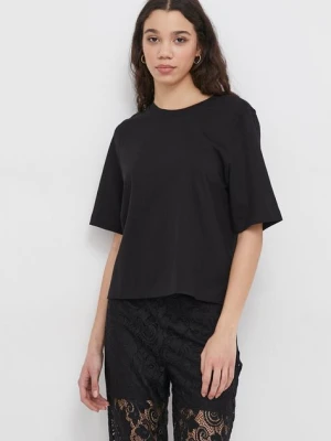 United Colors of Benetton t-shirt bawełniany kolor czarny