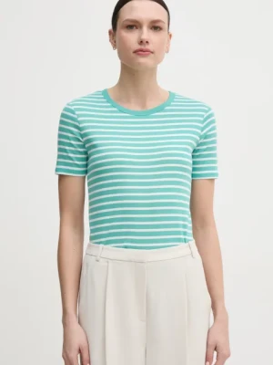 United Colors of Benetton t-shirt bawełniany kolor zielony 30YSE16A0