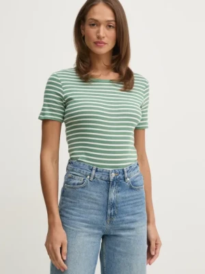 United Colors of Benetton t-shirt bawełniany kolor zielony 30YSE16A0