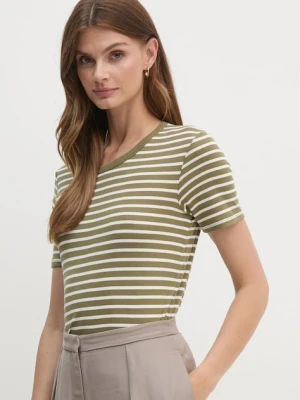 United Colors of Benetton t-shirt bawełniany kolor zielony 30YSE16A0